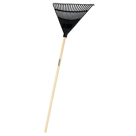 LANDSCAPERS SELECT LawnLeaf Rake, Poly Tine, 22Tine, Hardwood Handle, 48 in L Handle 34591 EP22OR